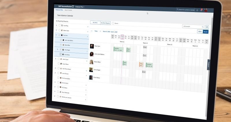 absence team sap success factors supernova