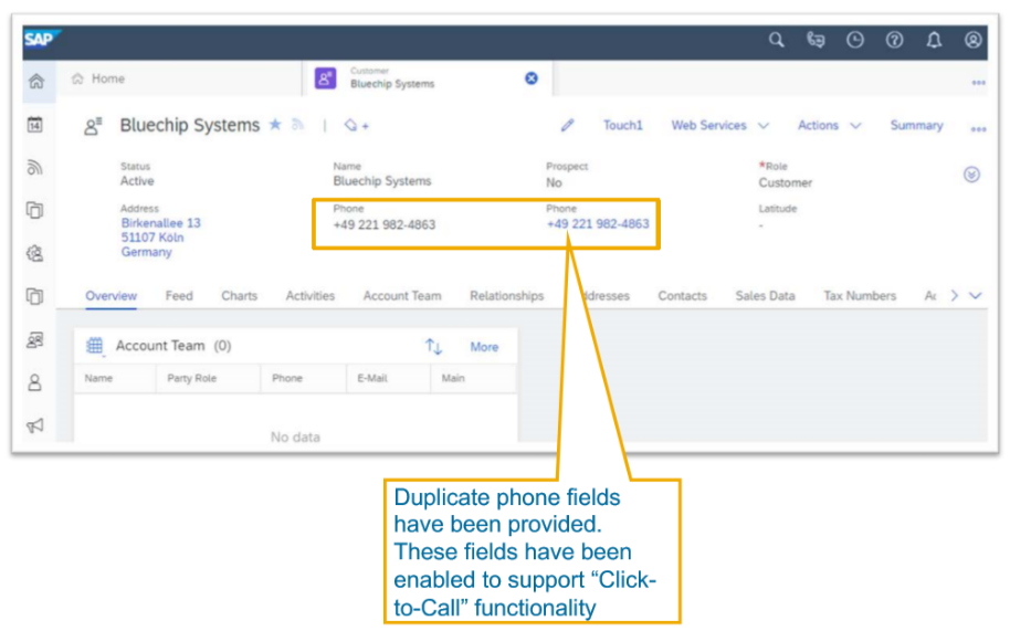 sap cloud for customer