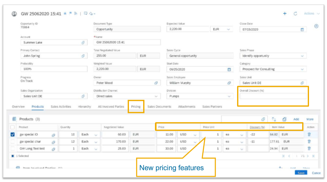 SAP Cloud for Customer (C4C) Release 20.08 is out!